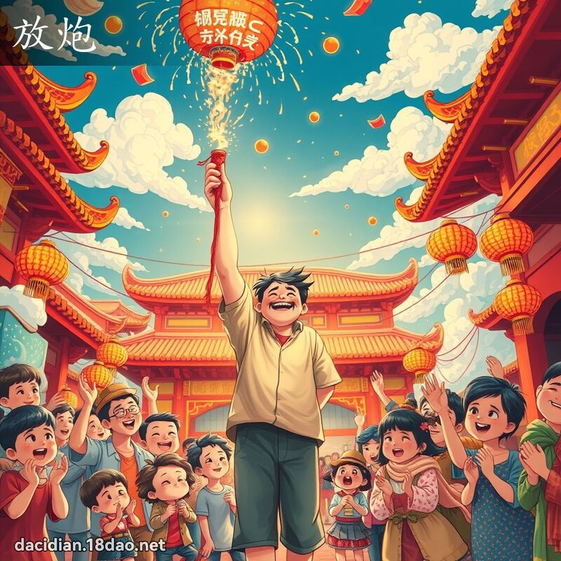 放炮 - 國語大辭典配圖