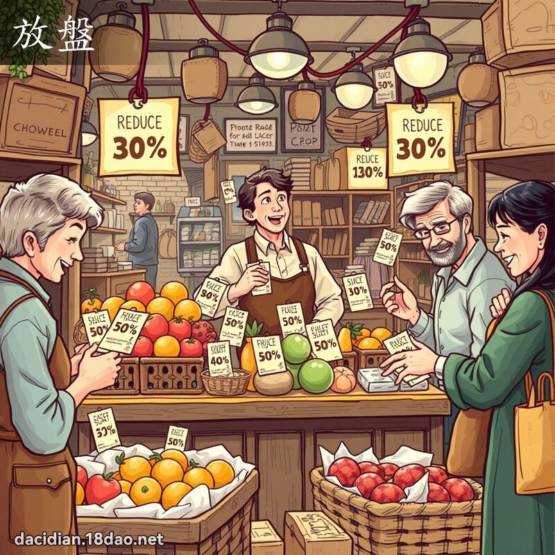 放盘 - 国语大辞典配图