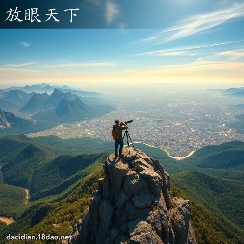 放眼天下 - 国语大辞典配图