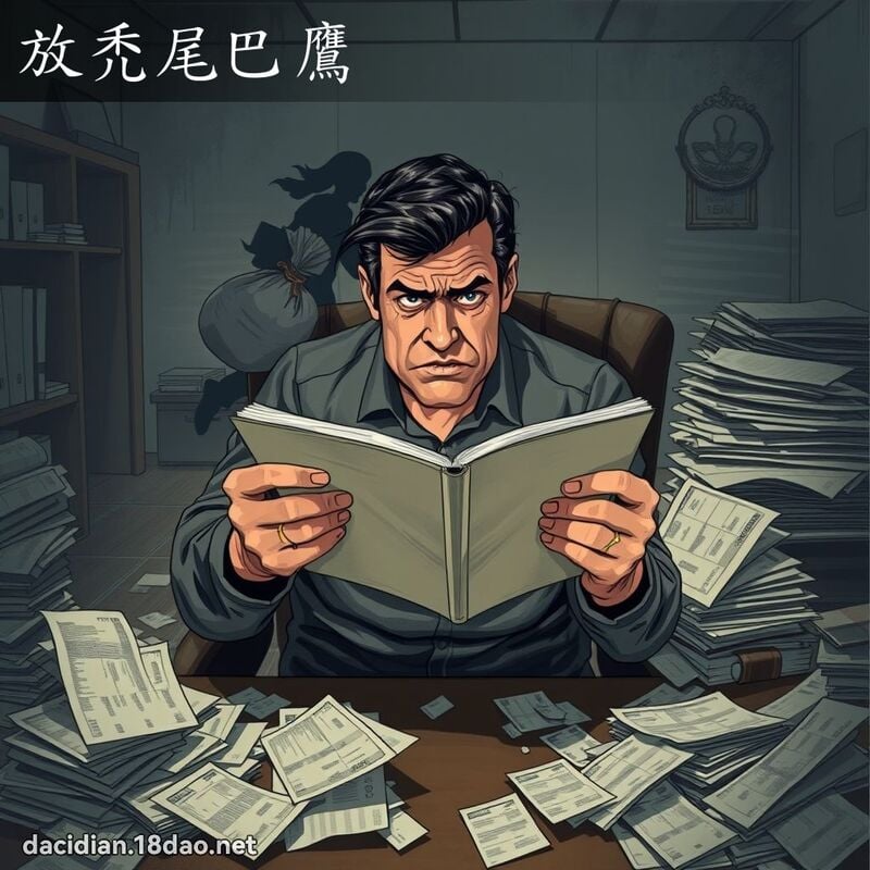 放禿尾巴鷹 - 國語大辭典配圖