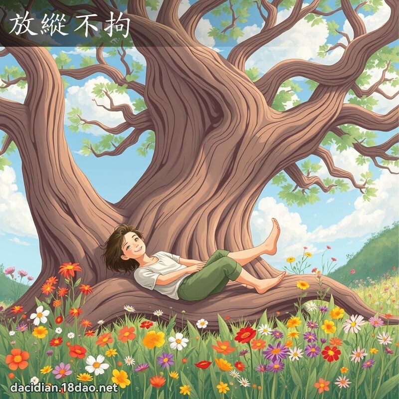 放纵不拘 - 国语大辞典配图