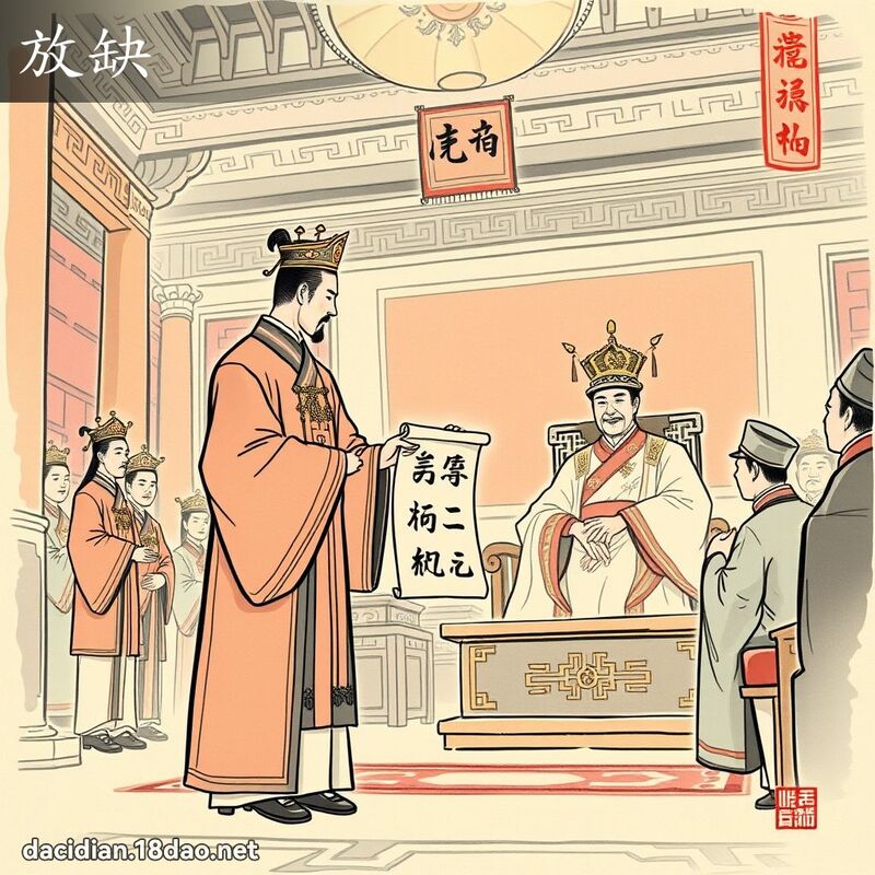 放缺 - 国语大辞典配图