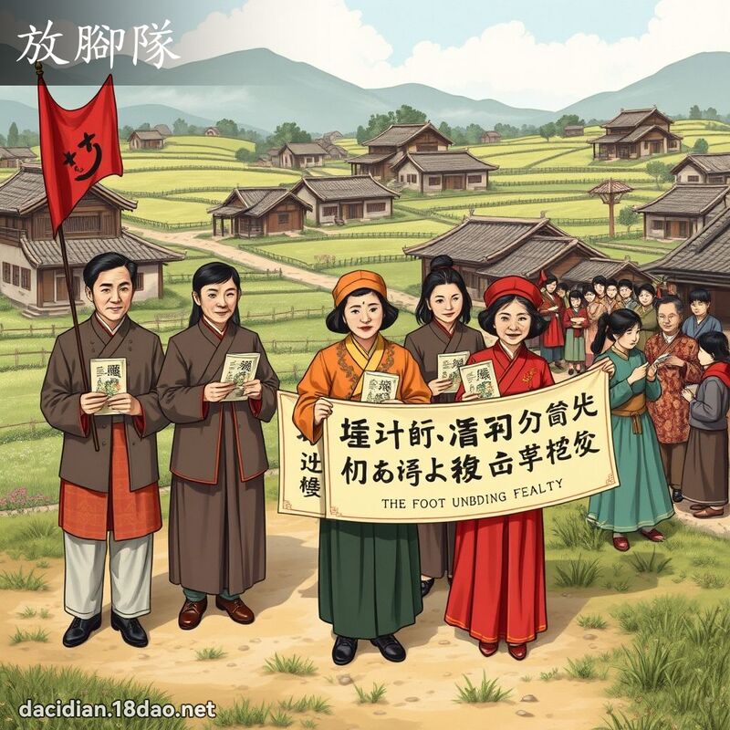 放脚队 - 国语大辞典配图