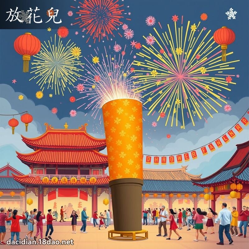 放花儿 - 国语大辞典配图