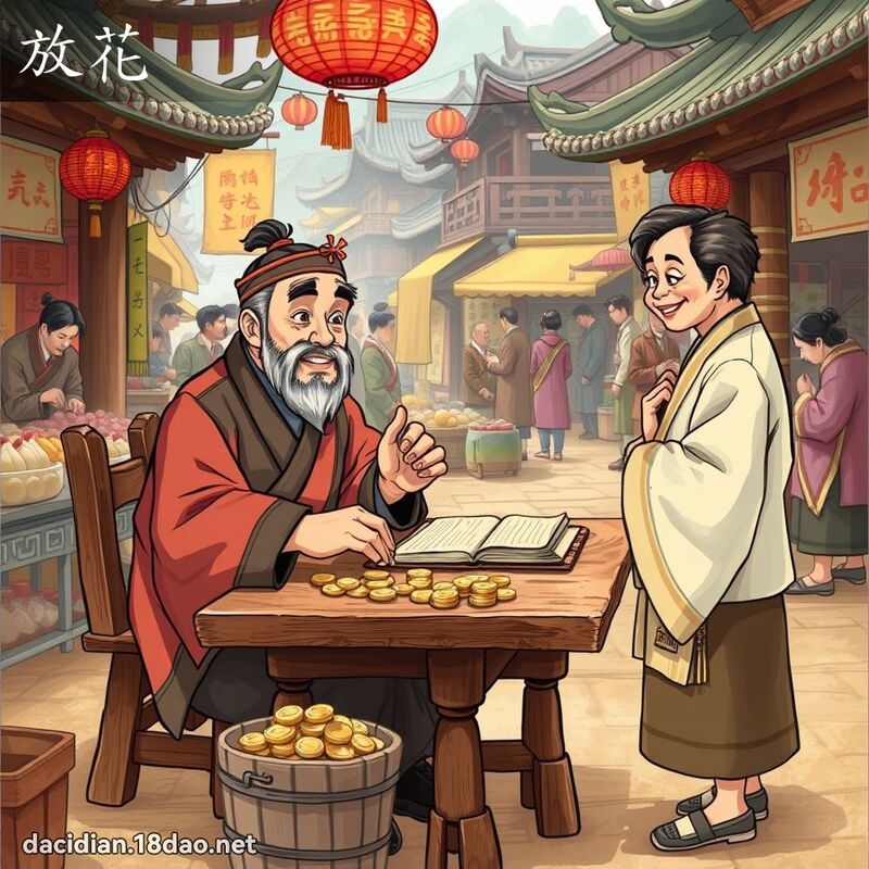 放花 - 國語大辭典配圖