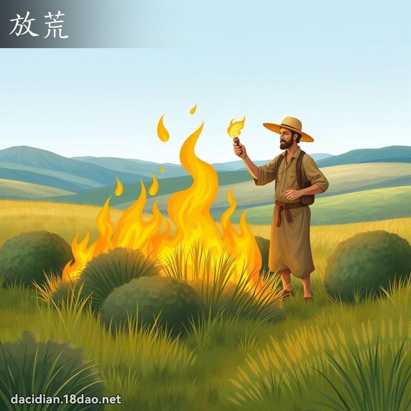 放荒 - 國語大辭典配圖
