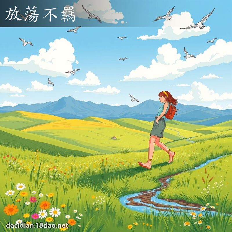 放蕩不羈 - 國語大辭典配圖