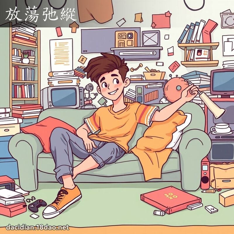 放蕩弛縱 - 國語大辭典配圖