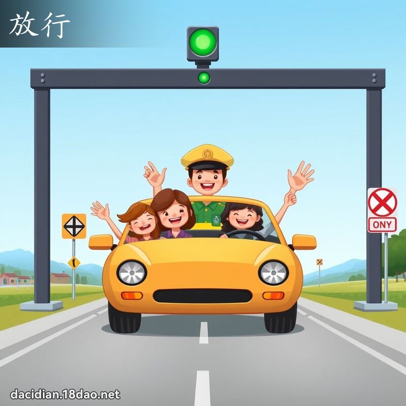 放行 - 國語大辭典配圖