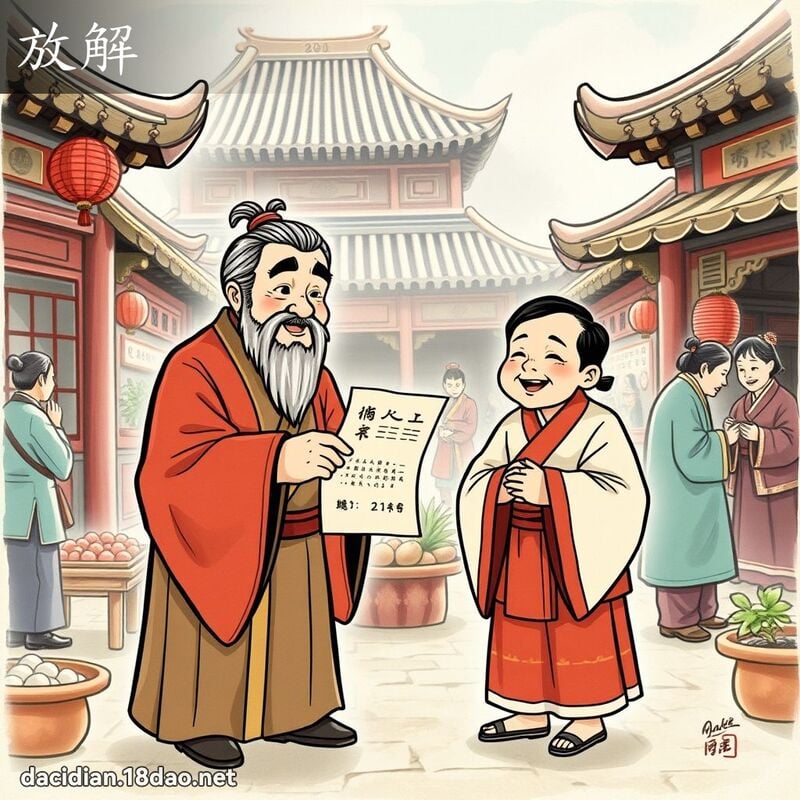 放解 - 國語大辭典配圖