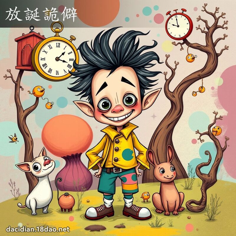 放诞诡僻 - 国语大辞典配图
