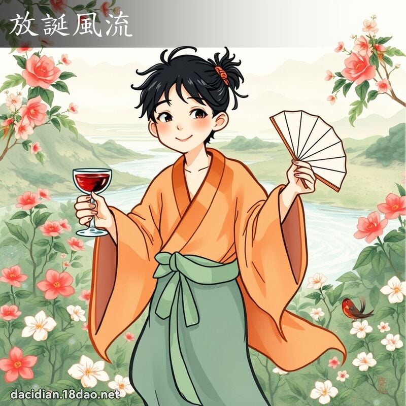 放誕風流 - 國語大辭典配圖