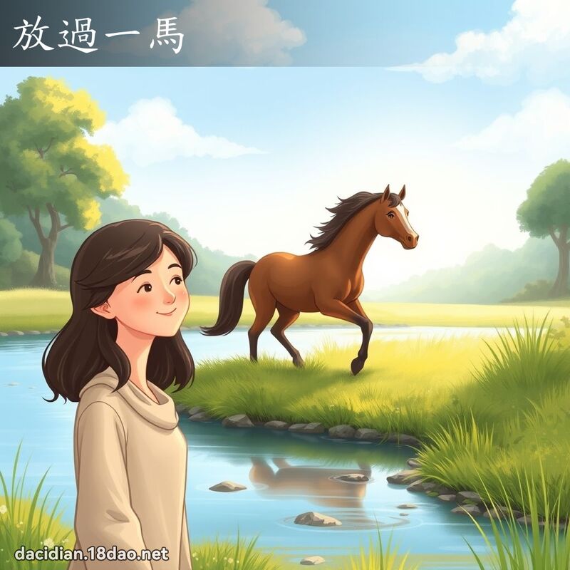 放過一馬 - 國語大辭典配圖