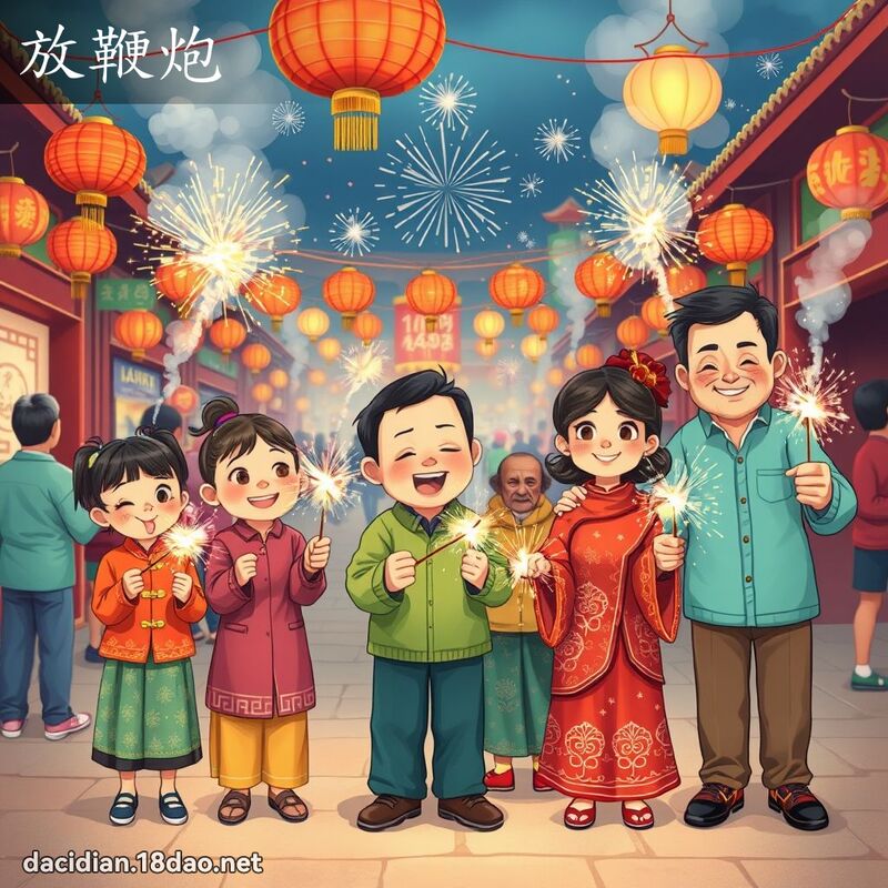 放鞭炮 - 國語大辭典配圖