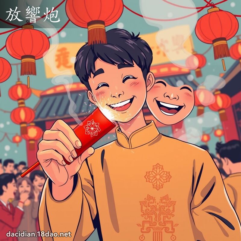 放响炮 - 国语大辞典配图