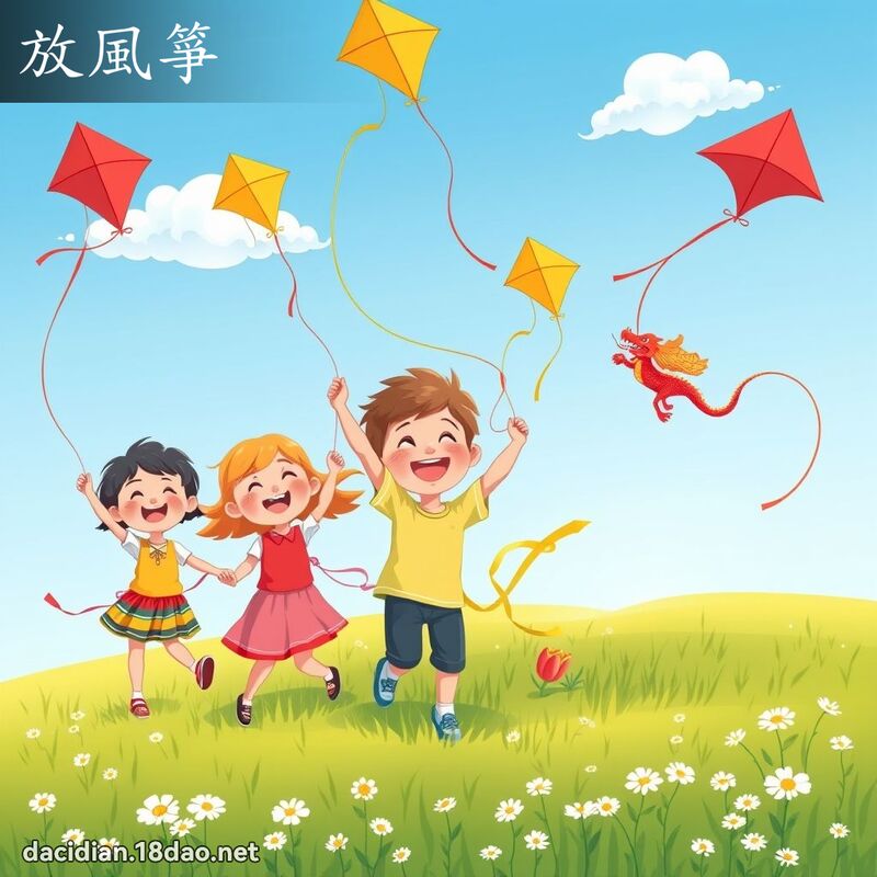 放风箏 - 国语大辞典配图