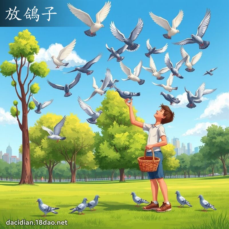 放鸽子 - 国语大辞典配图