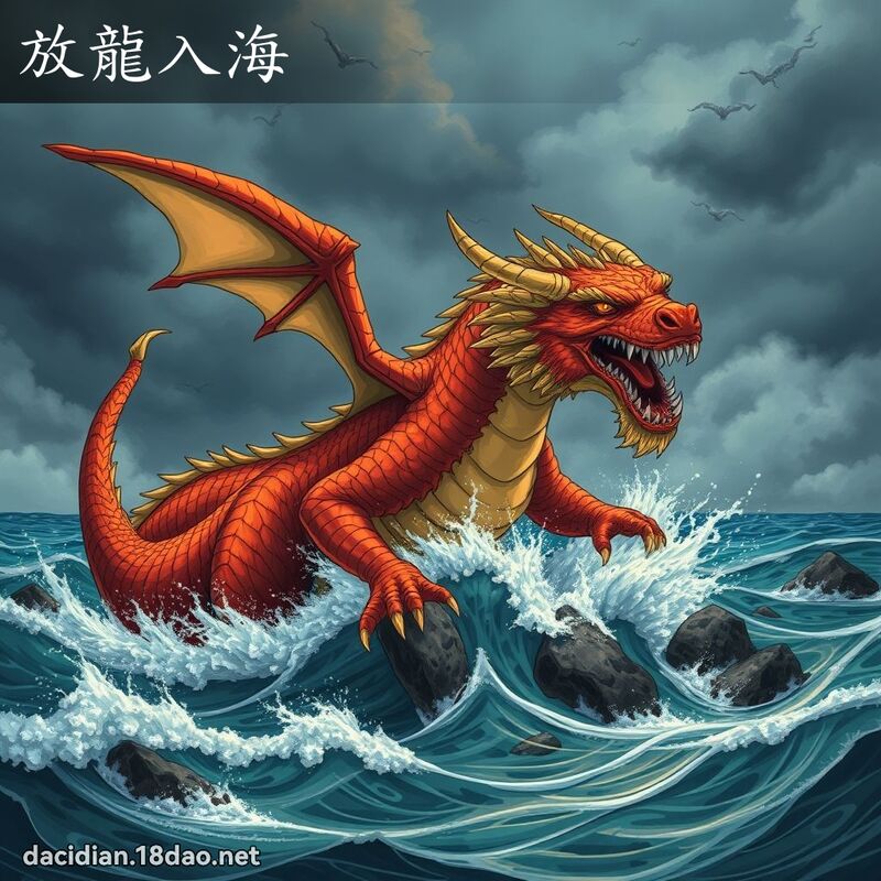 放龍入海 - 國語大辭典配圖