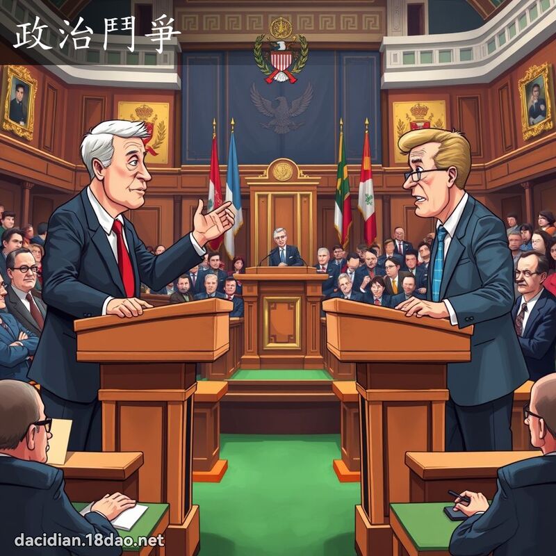 政治鬥爭 - 國語大辭典配圖