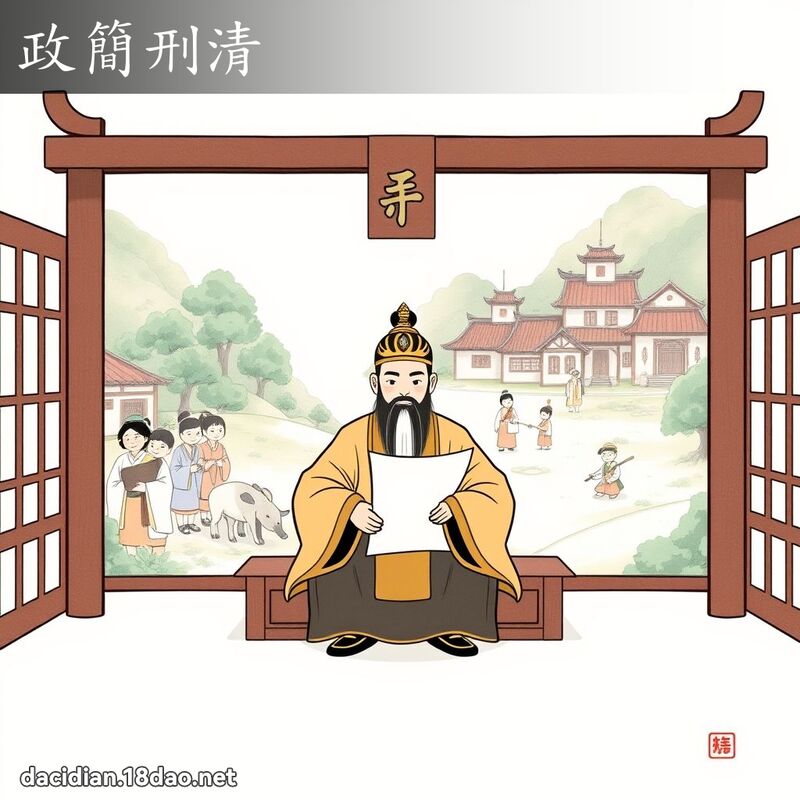 政簡刑清 - 國語大辭典配圖