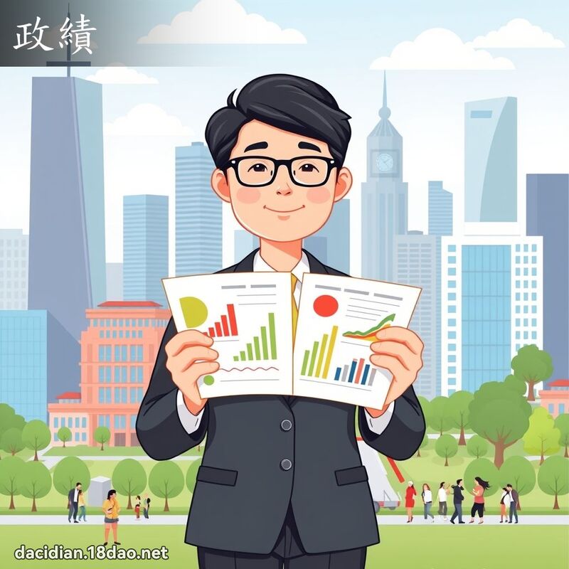 政績 - 國語大辭典配圖