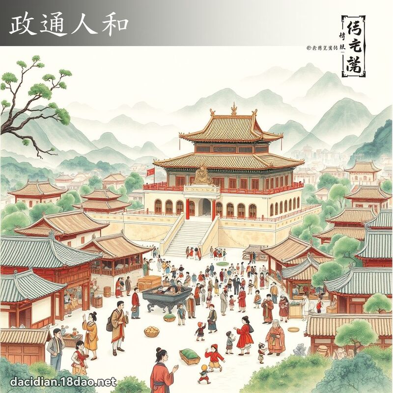 政通人和 - 國語大辭典配圖