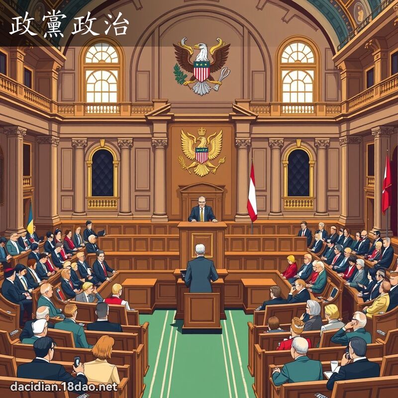 政黨政治 - 國語大辭典配圖