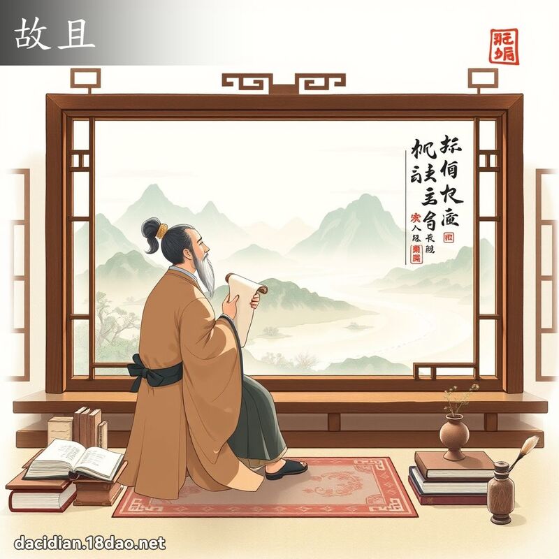 故且 - 国语大辞典配图