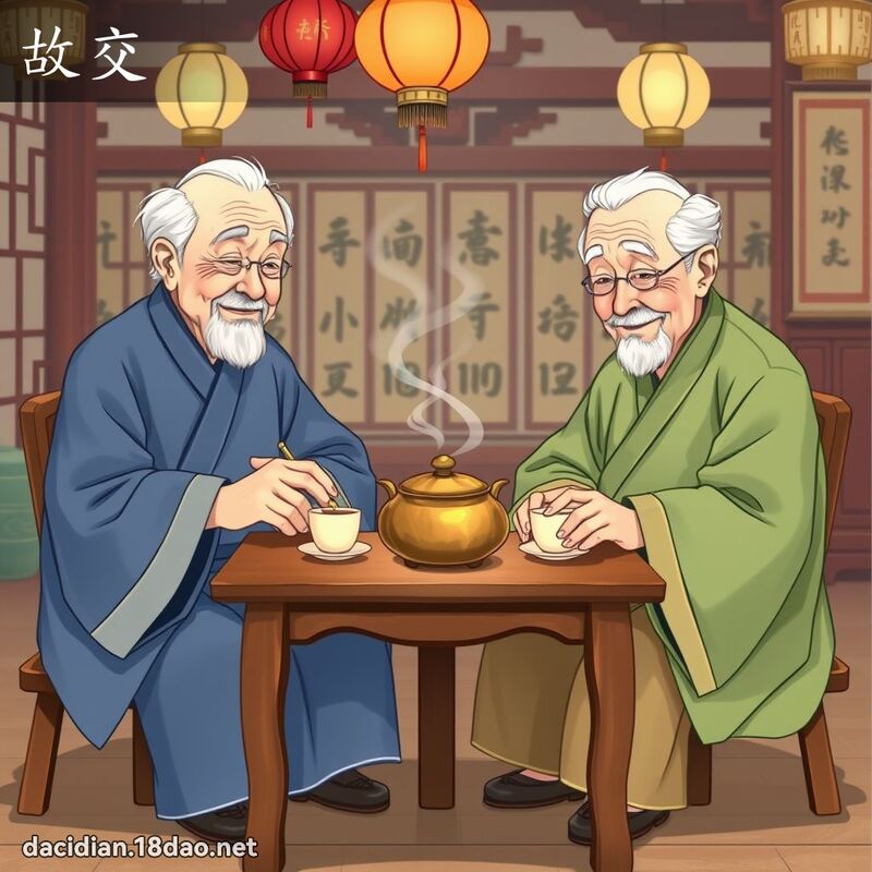 故交 - 國語大辭典配圖