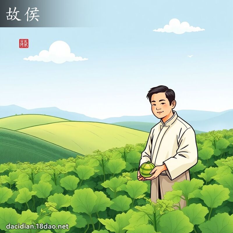 故侯 - 国语大辞典配图