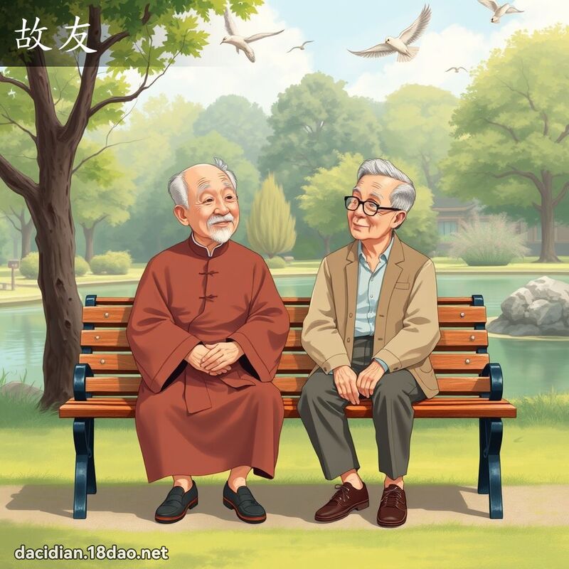 故友 - 國語大辭典配圖