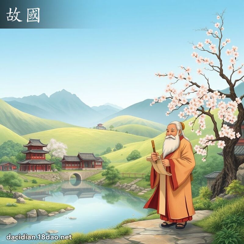 故国 - 国语大辞典配图