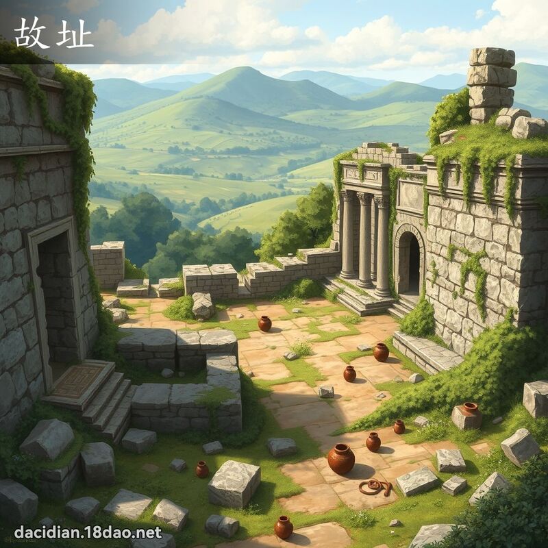 故址 - 國語大辭典配圖