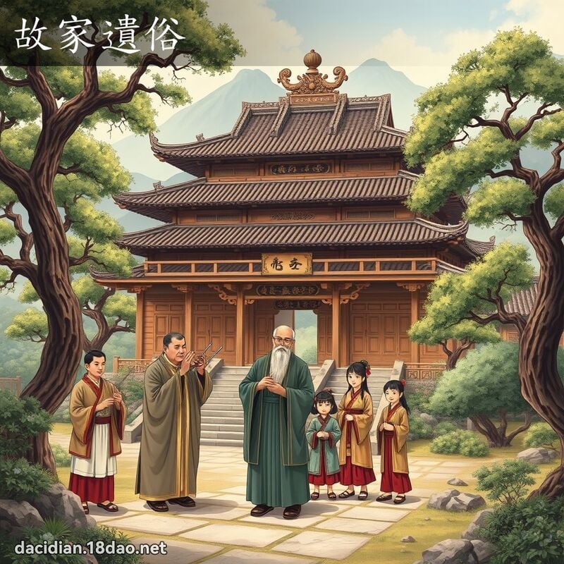 故家遺俗 - 國語大辭典配圖