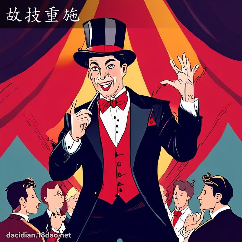 故技重施 - 国语大辞典配图