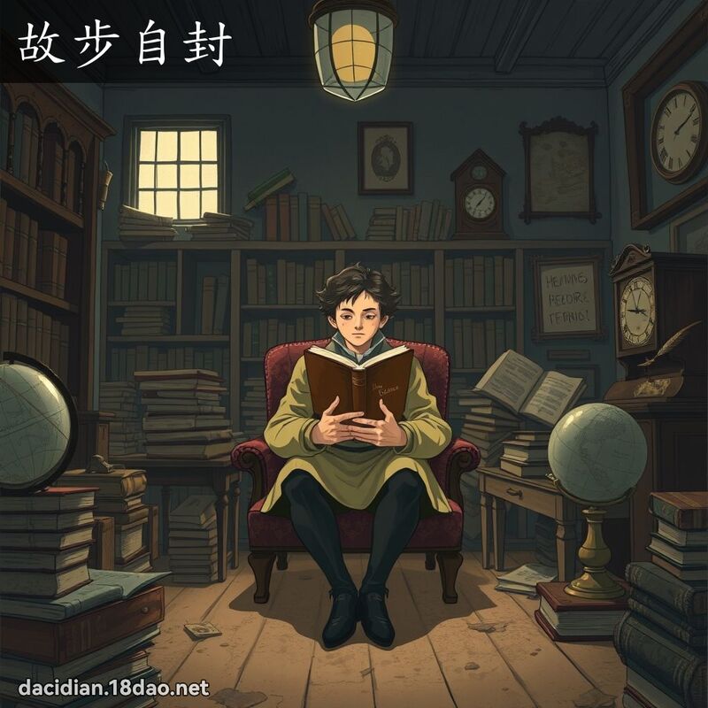 故步自封 - 國語大辭典配圖