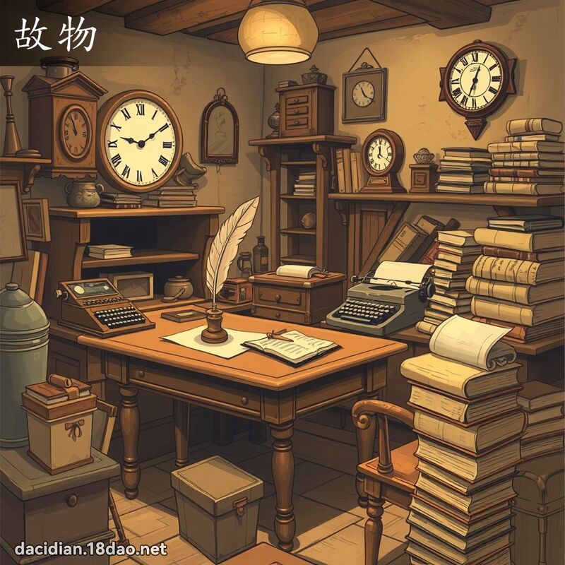 故物 - 國語大辭典配圖
