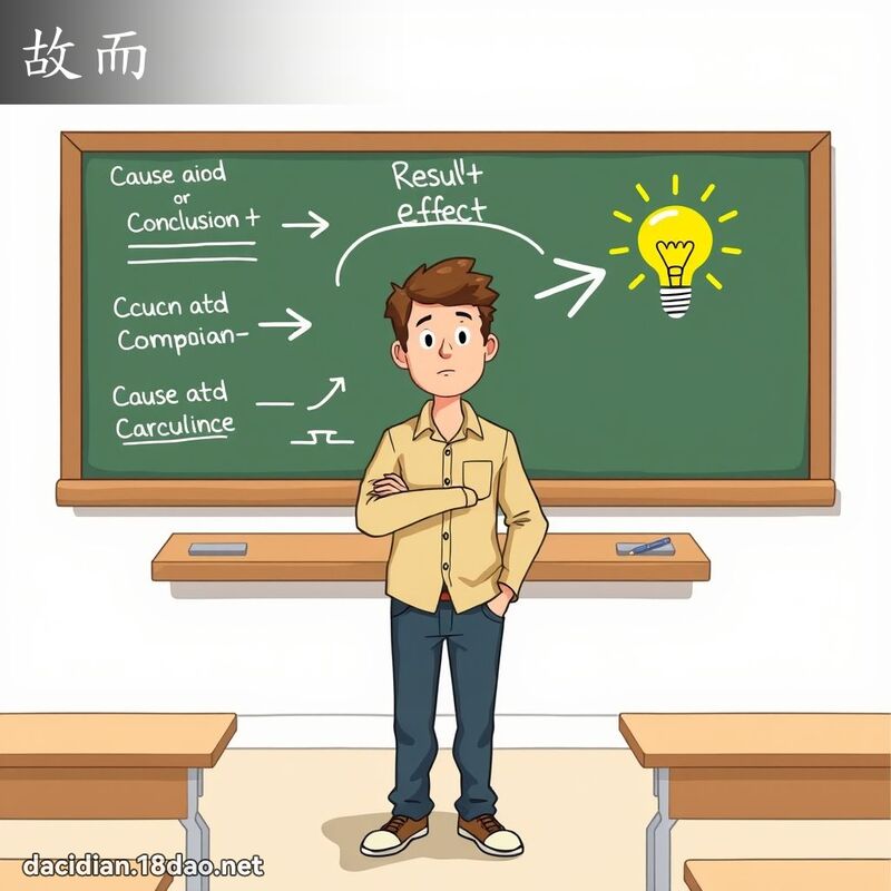 故而 - 国语大辞典配图