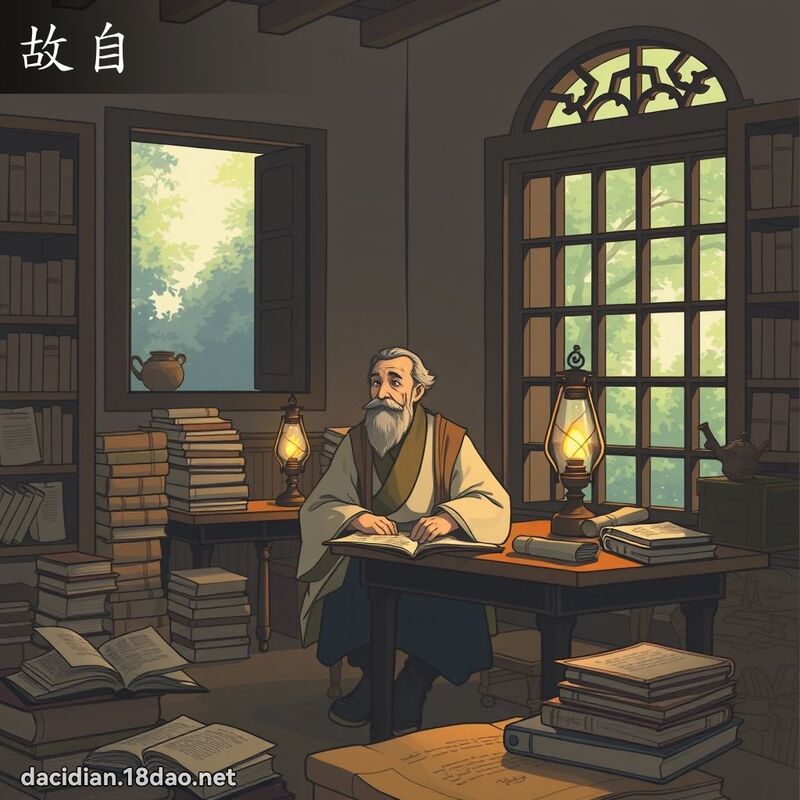 故自 - 國語大辭典配圖