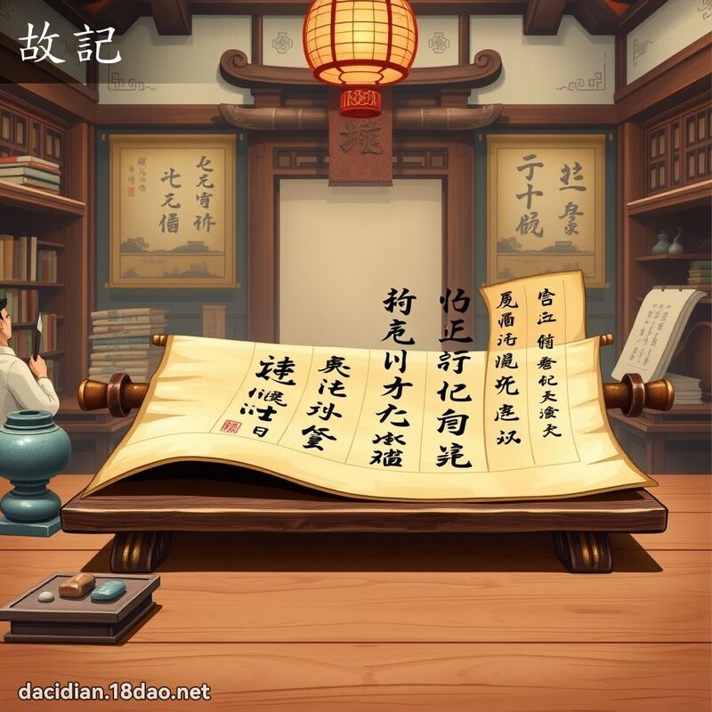 故記 - 國語大辭典配圖