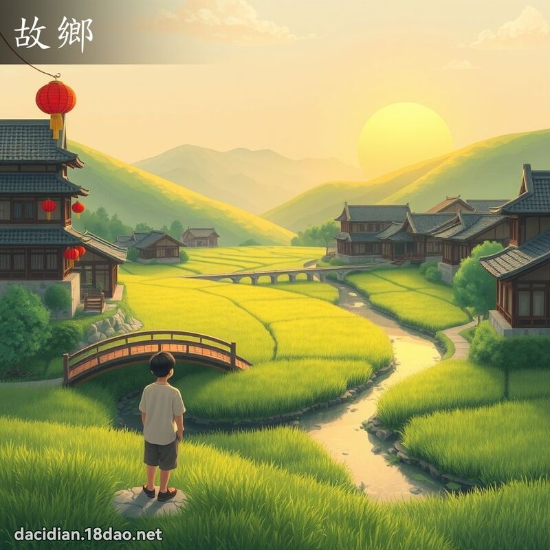 故鄉 - 國語大辭典配圖