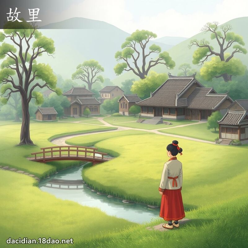 故里 - 國語大辭典配圖