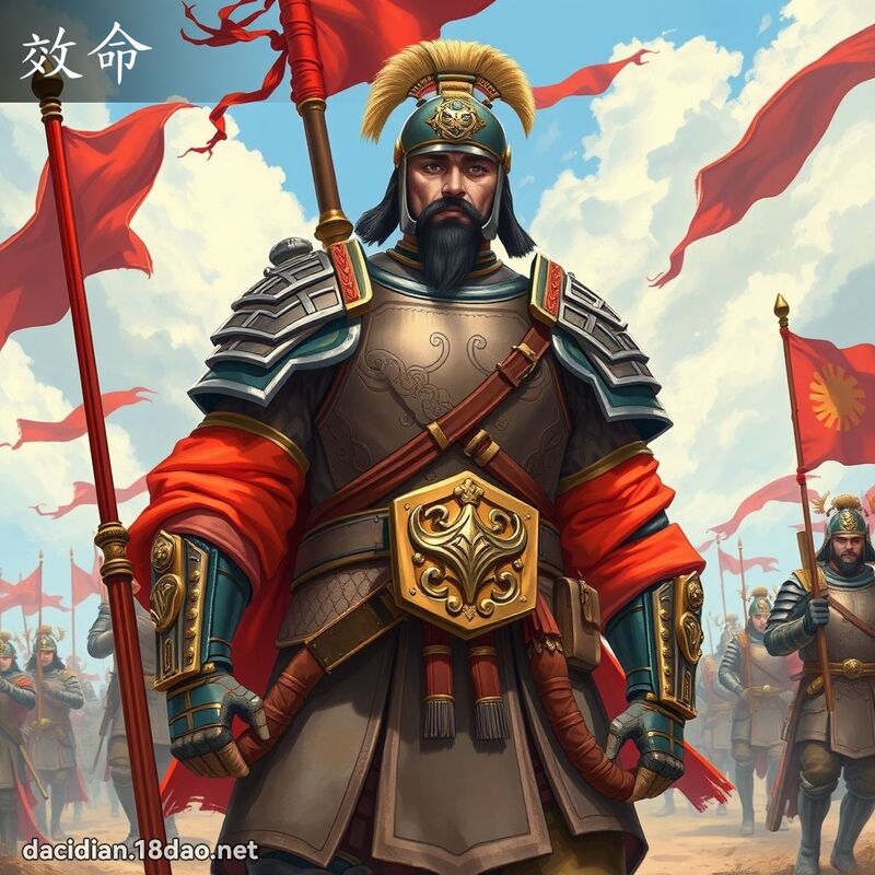 效命 - 国语大辞典配图