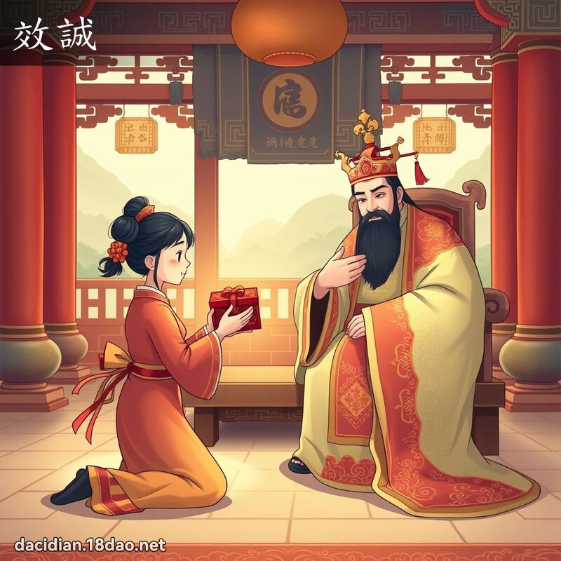 效誠 - 國語大辭典配圖