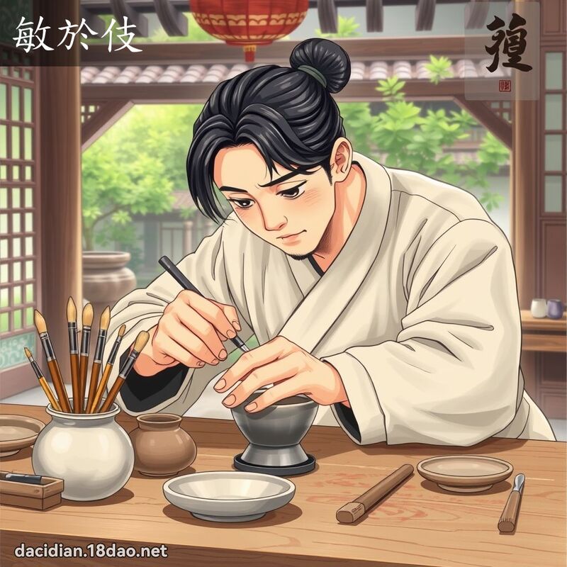 敏於伎 - 国语大辞典配图