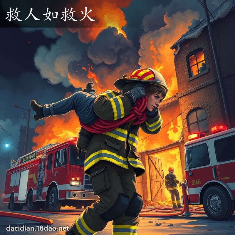 救人如救火 - 國語大辭典配圖