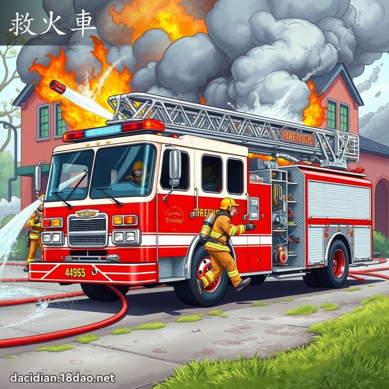 救火車 - 國語大辭典配圖