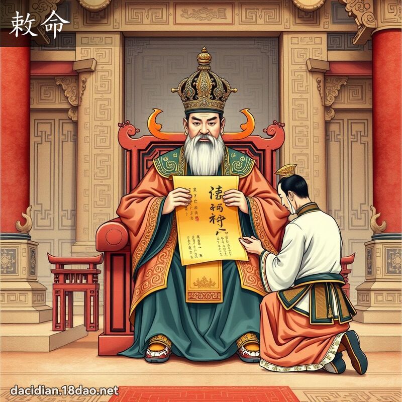 敕命 - 國語大辭典配圖