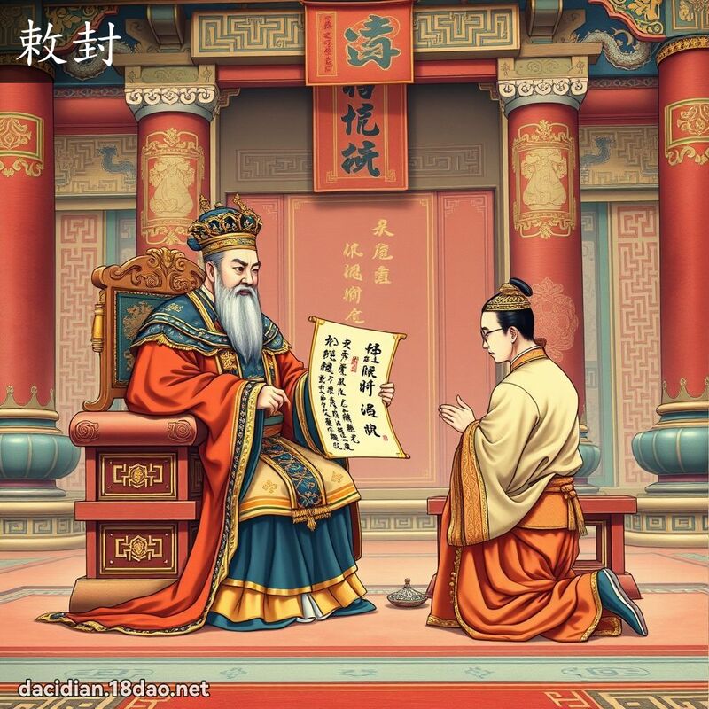 敕封 - 國語大辭典配圖