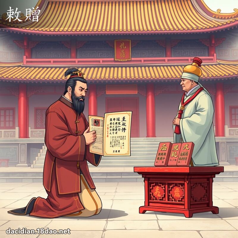 敕赠 - 国语大辞典配图